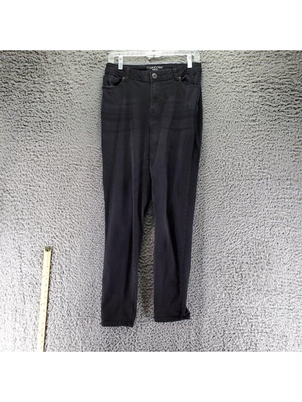 Maurices Jeans Womens 9/10 Regular Black Curvy Stretch Denim
